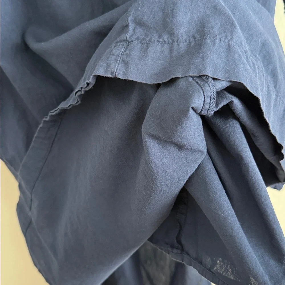 xirena mandarin collar V neck tunic dress navy Sz XS - Picture 7 of 11